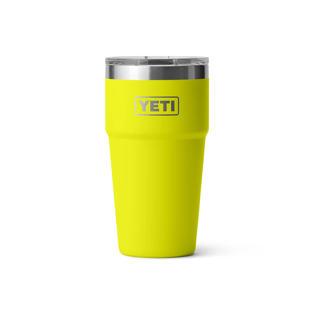 Yeti Rambler 20 oz Stackable Tumbler w/ Magslider lid Firefly Yellow