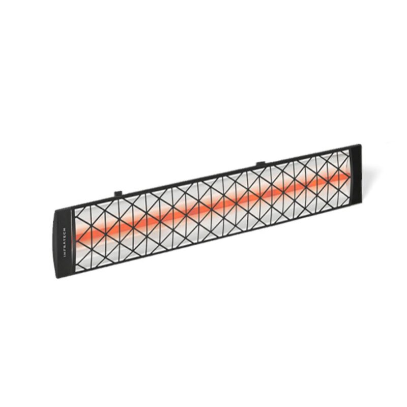 Infratech - C Series - Single Element - 2500w Radiant Heater - Black w/ Contemporary Fascia
