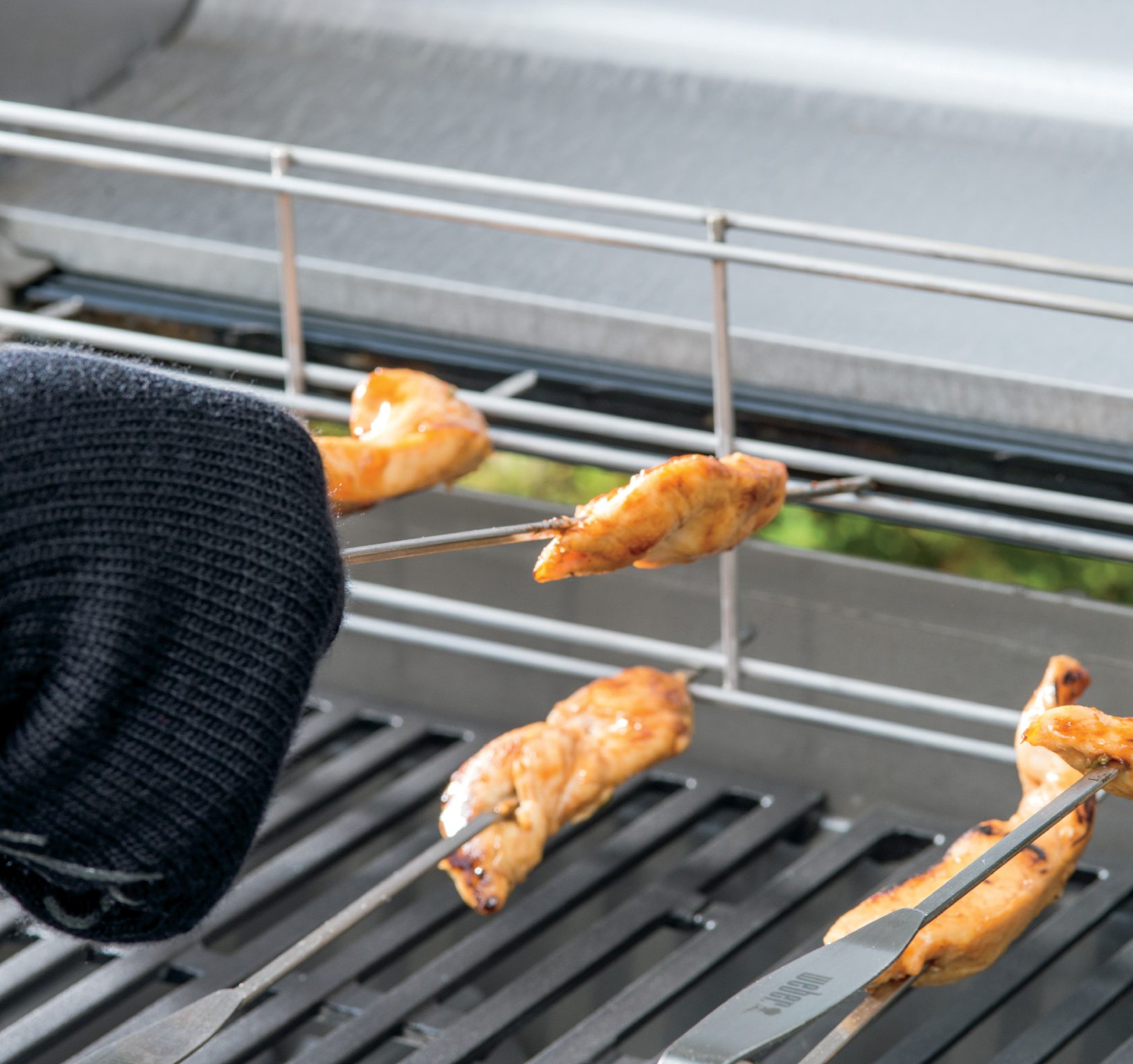 Weber® Elevations Tiered Grill Rack & Skewer Set