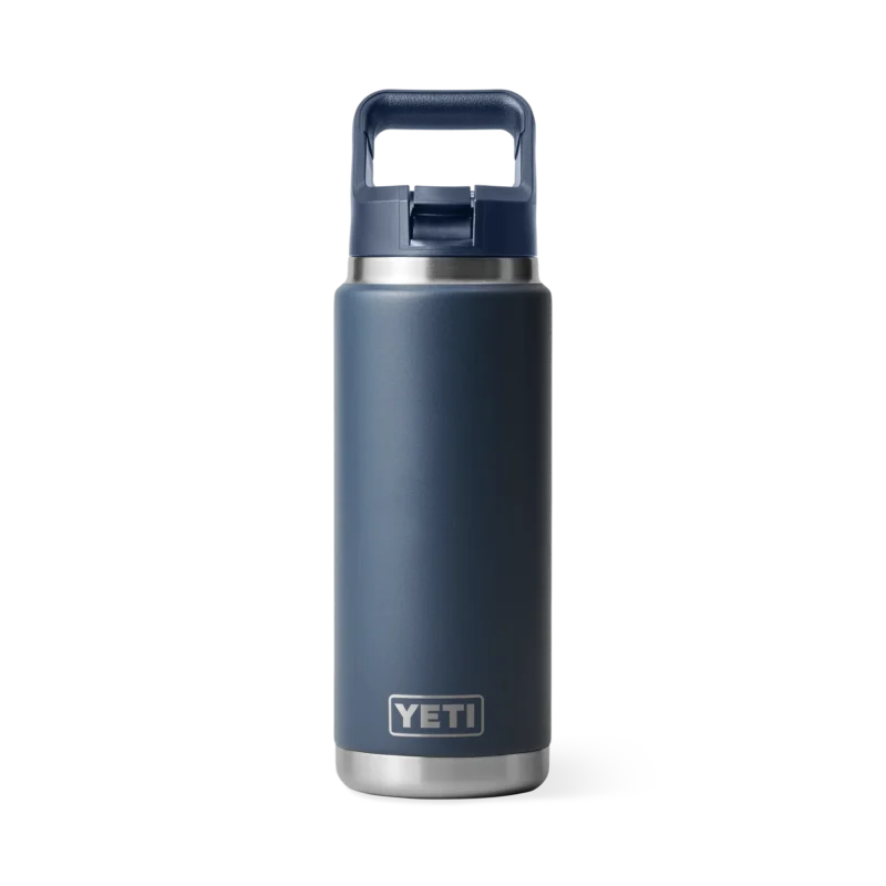 Yeti Rambler 26 oz Bottle with Straw Cap Navy
