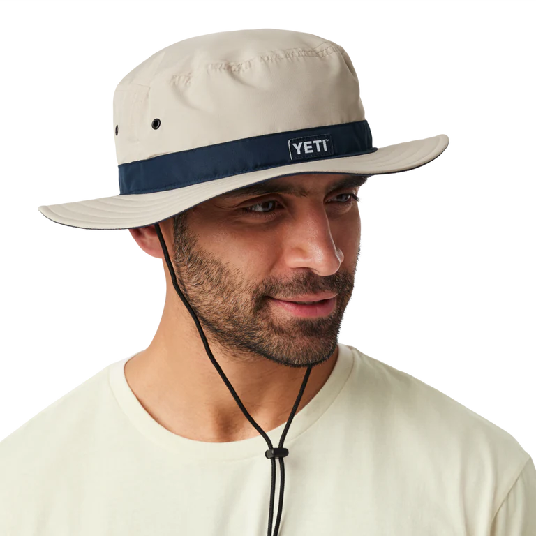 Yeti Boonie Hat Tan Navy Smal Medium