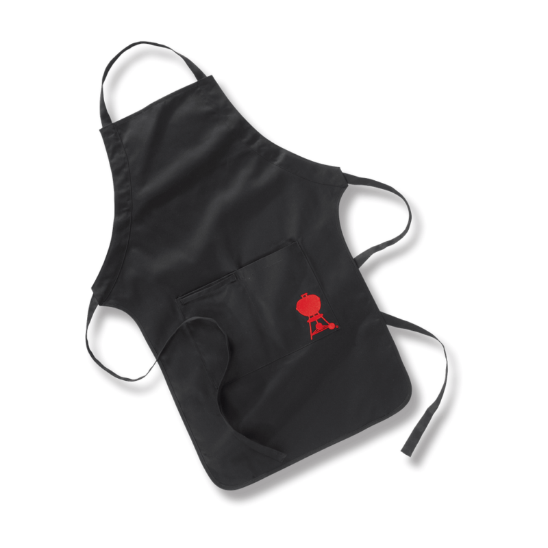 Weber - Black Apron with Red Kettle motif