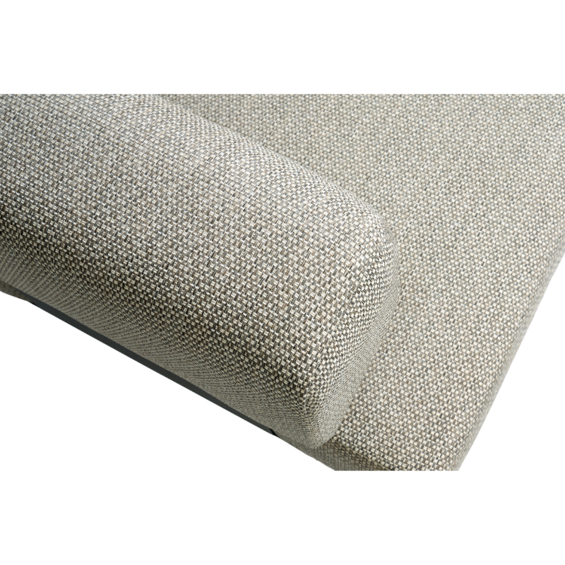 Melton Craft - Milan 3 Seater Sofa - Charcoal Frame & Oatmeal Fabric - Image 7