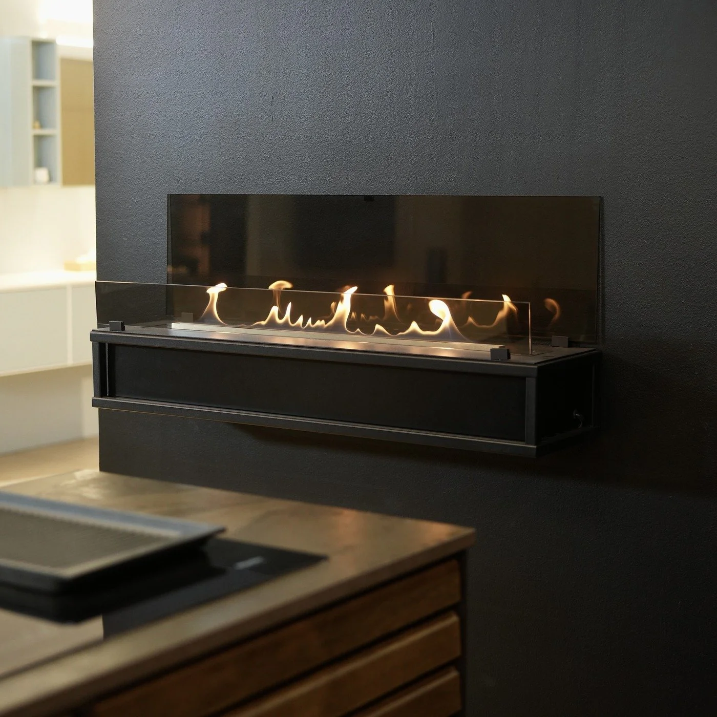 Decoflame Net Zero - Torino - Wall Mounted Fireplace - 720mm - 1120mm