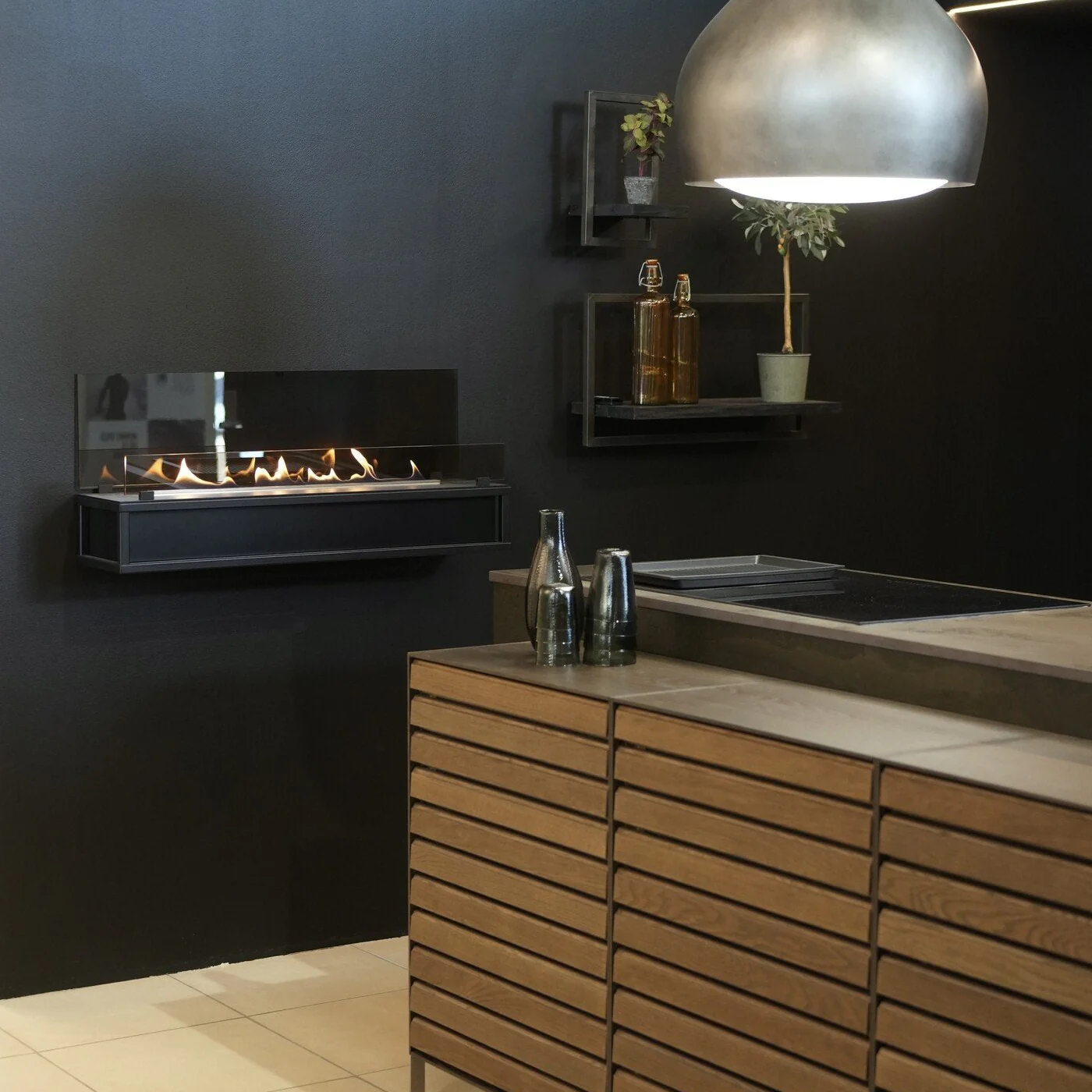 Decoflame Net Zero - Torino - Wall Mounted Fireplace - 720mm - 1120mm - Image 3