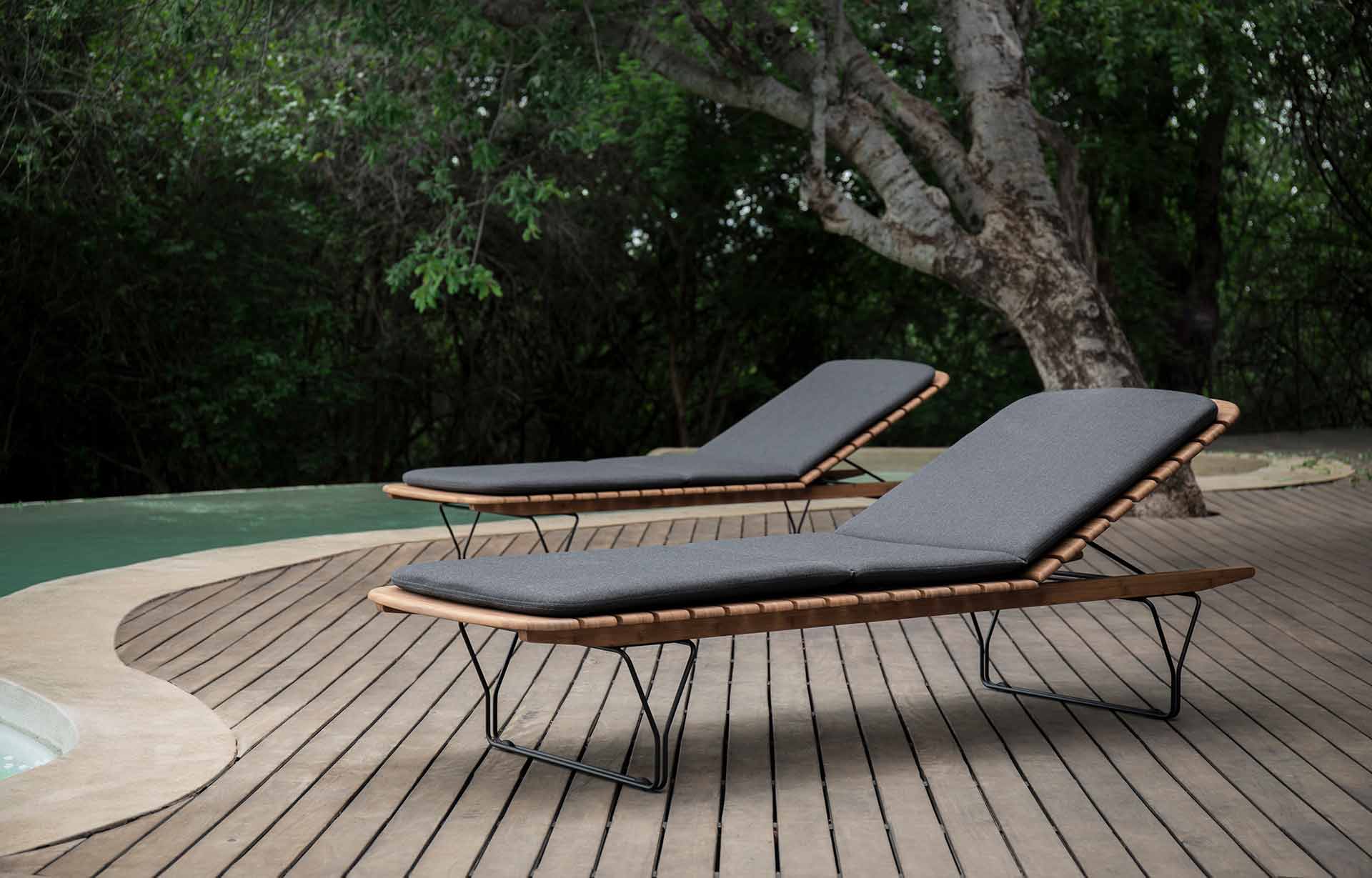 Houe Molo Outdoor Sunlounger Bamboo