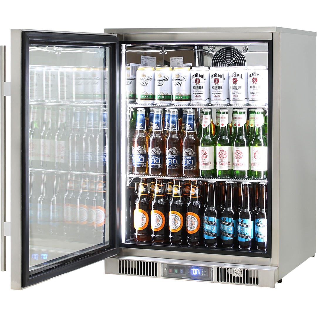 Rhino – ENVY 1 Door Alfresco Bar Fridge – Left Hinged ENV1L-SS 2