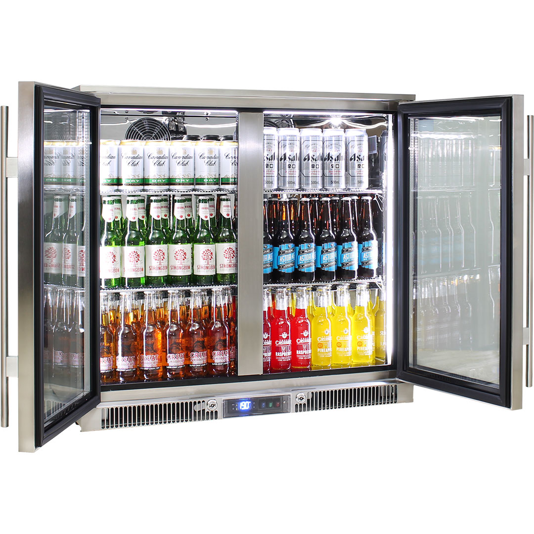 Rhino – ENVY 2 Door Alfresco Bar Fridge ENV2H-SS 1