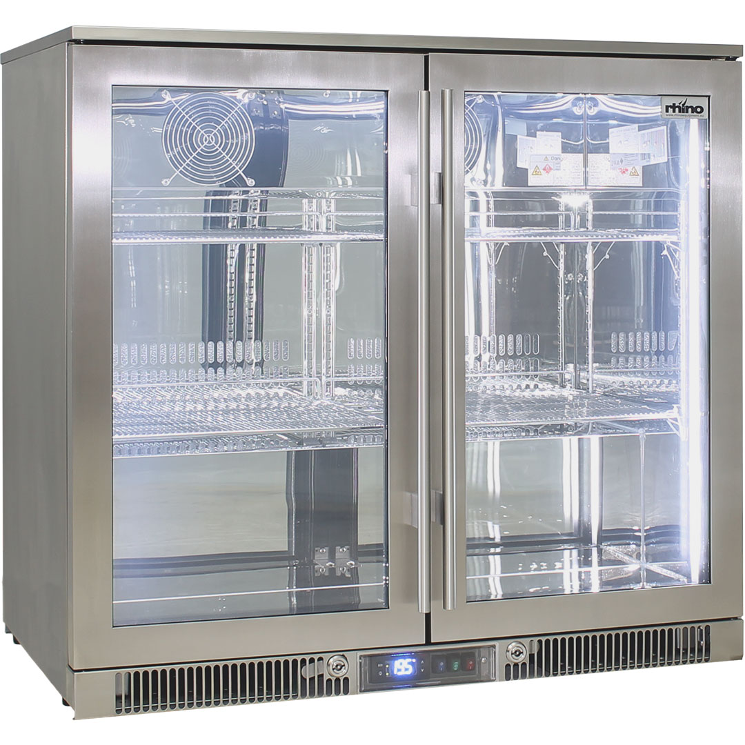 Rhino – ENVY 2 Door Alfresco Bar Fridge ENV2H-SS 2