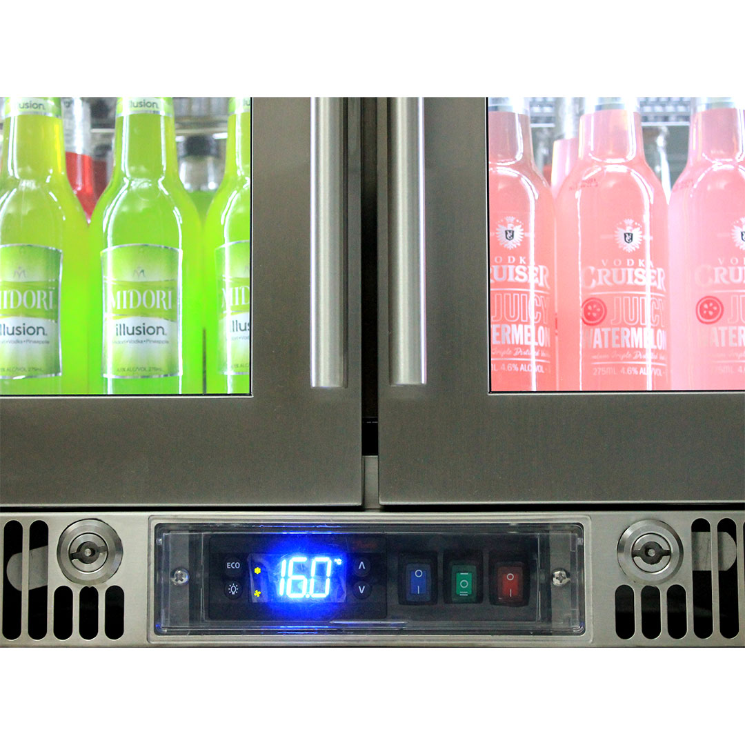 Rhino – ENVY 2 Door Alfresco Bar Fridge ENV2H-SS 8