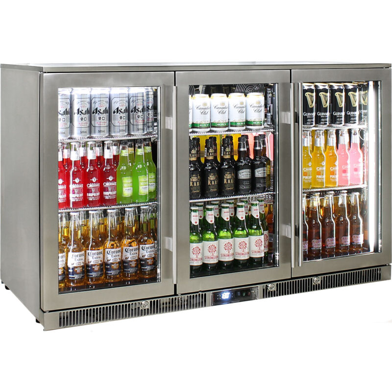 Rhino – ENVY 3 Door Alfresco Bar Fridge ENV3H-SS