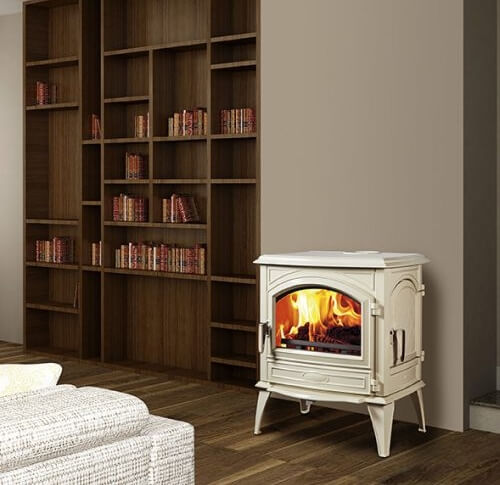 Dovre - Wood Heater - Free Standing - 640WD/E8 - Cream (Enamelled) - 7.1kW - up to 200m2 - Image 3