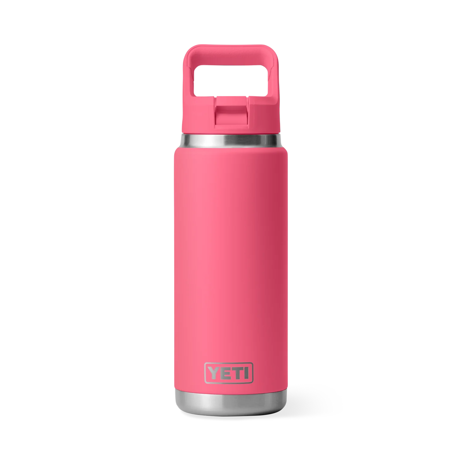 Yeti Rambler 26 oz Bottle with Straw Cap Tropical Pink