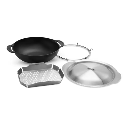 Weber - Crafted - Wok & Steaming Rack
