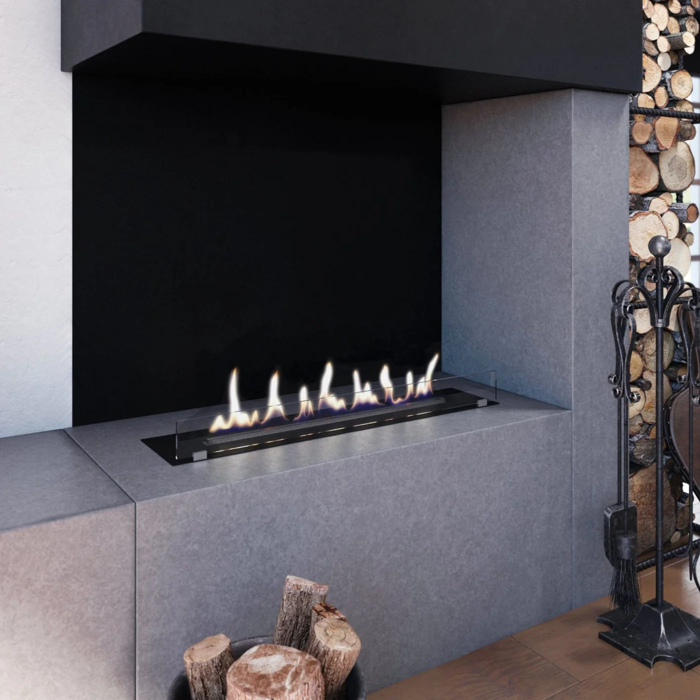 Decoflame Net Zero Emission F3 Fireplace Insert - 620mm - 1120mm - Image 7