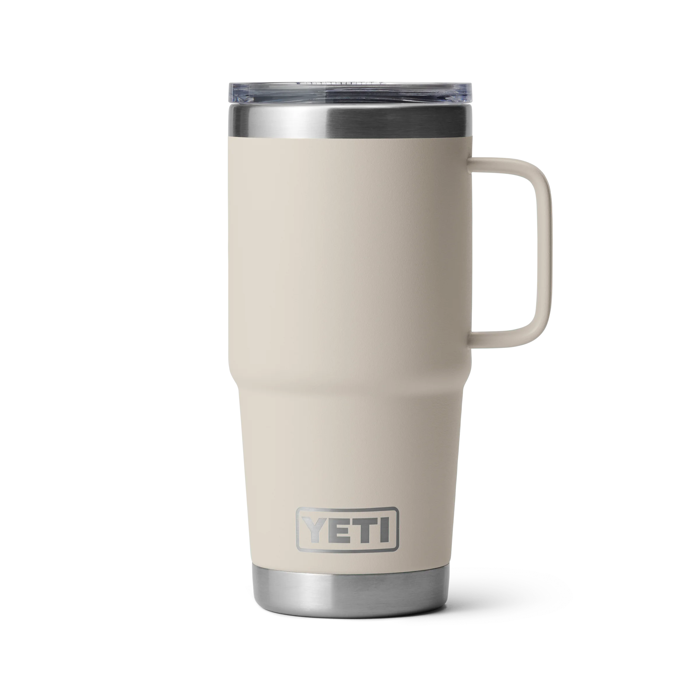 Yeti Rambler 20 oz Travel Mug Cape Taupe with strong hold lid