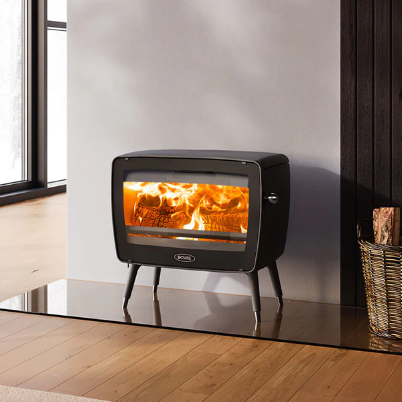 Dovre - Wood Heater - Free Standing - Vintage 50 - Black - 5.8kW - up to 150m2 - Image 2